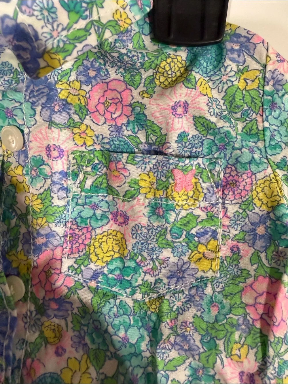 Carter's Pastel Floral Button-Down Long Sleeve Shirt